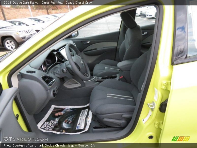 Citrus Peel Pearl Coat / Diesel Gray 2013 Dodge Dart Rallye