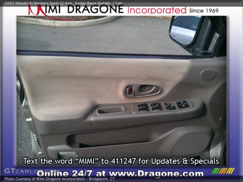 Sudan Beige Metallic / Tan 2003 Mitsubishi Montero Sport LS 4x4