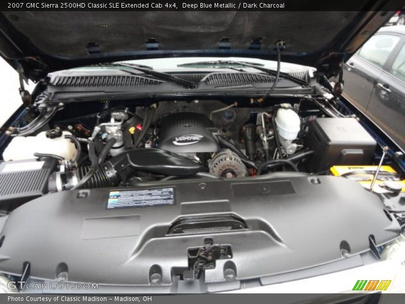 Deep Blue Metallic / Dark Charcoal 2007 GMC Sierra 2500HD Classic SLE Extended Cab 4x4