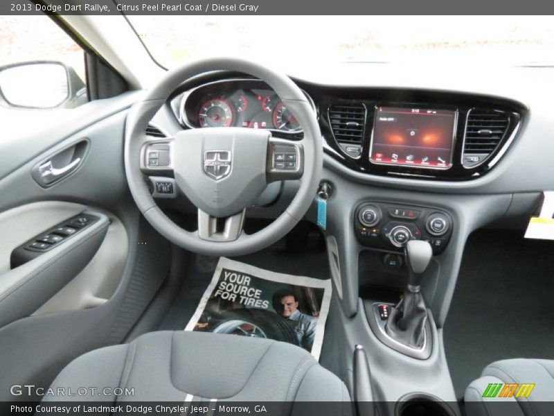 Citrus Peel Pearl Coat / Diesel Gray 2013 Dodge Dart Rallye