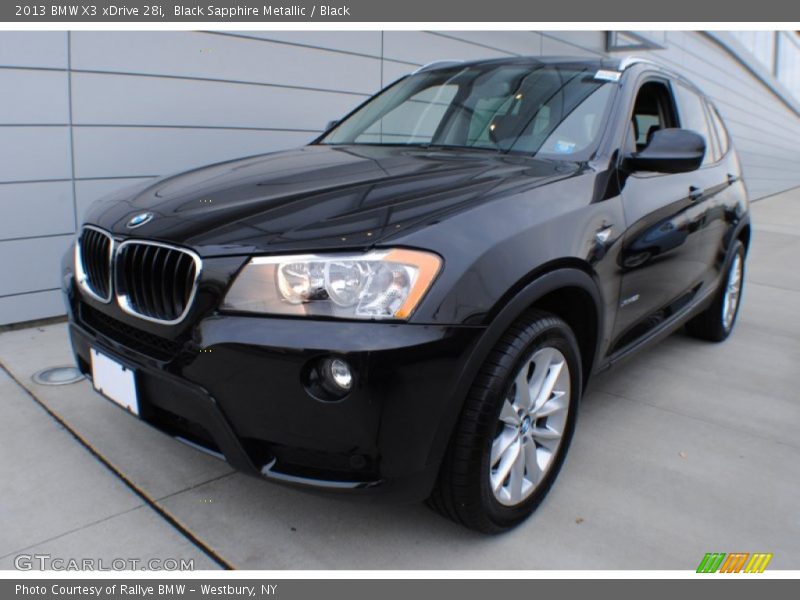 Black Sapphire Metallic / Black 2013 BMW X3 xDrive 28i