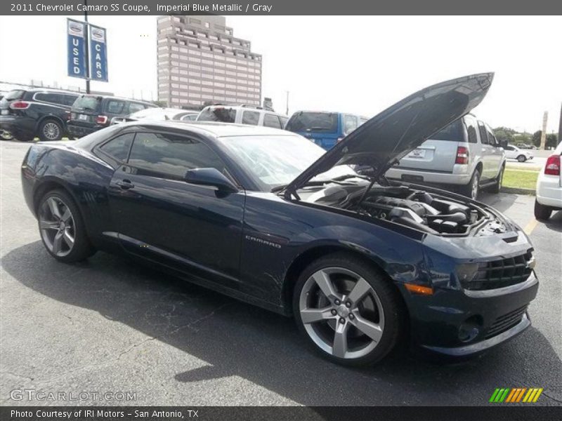 Imperial Blue Metallic / Gray 2011 Chevrolet Camaro SS Coupe