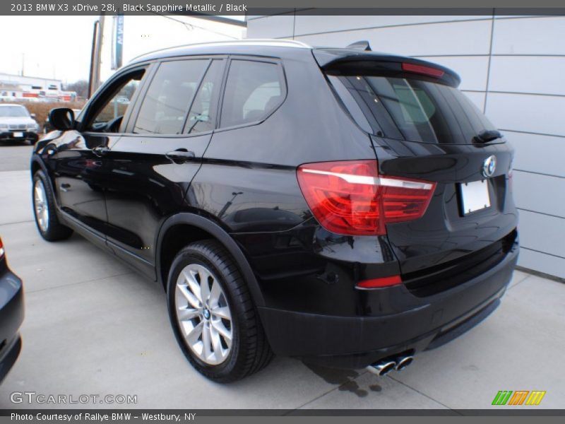 Black Sapphire Metallic / Black 2013 BMW X3 xDrive 28i