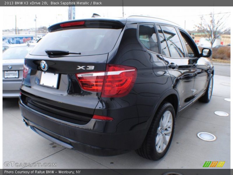 Black Sapphire Metallic / Black 2013 BMW X3 xDrive 28i