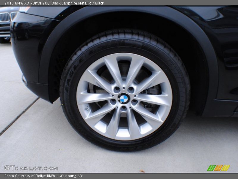 Black Sapphire Metallic / Black 2013 BMW X3 xDrive 28i