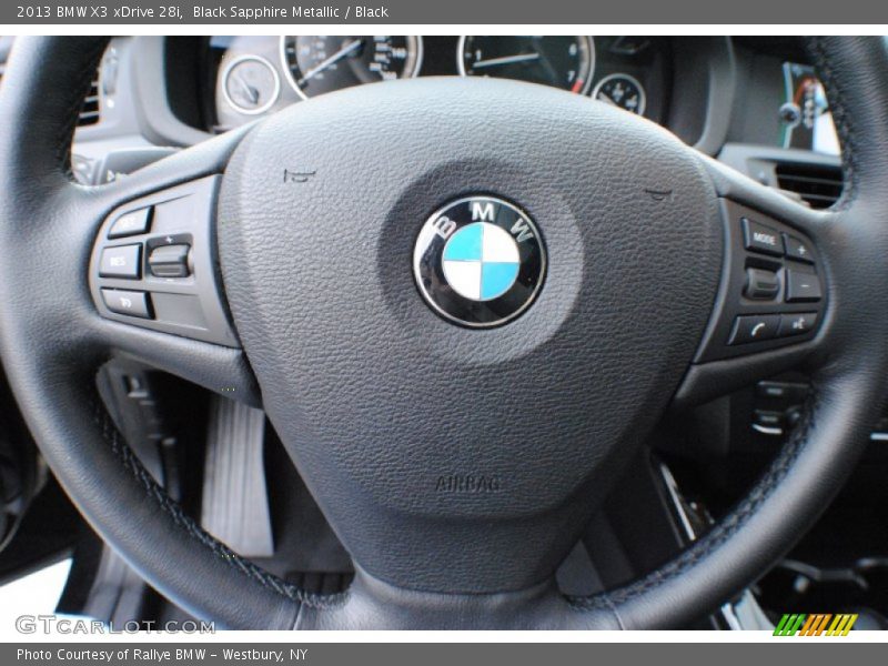 Black Sapphire Metallic / Black 2013 BMW X3 xDrive 28i