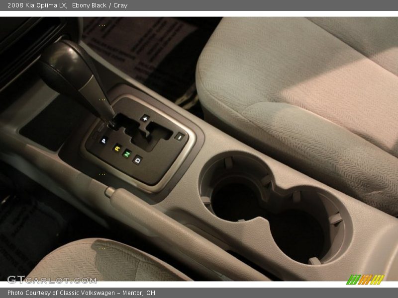 Ebony Black / Gray 2008 Kia Optima LX
