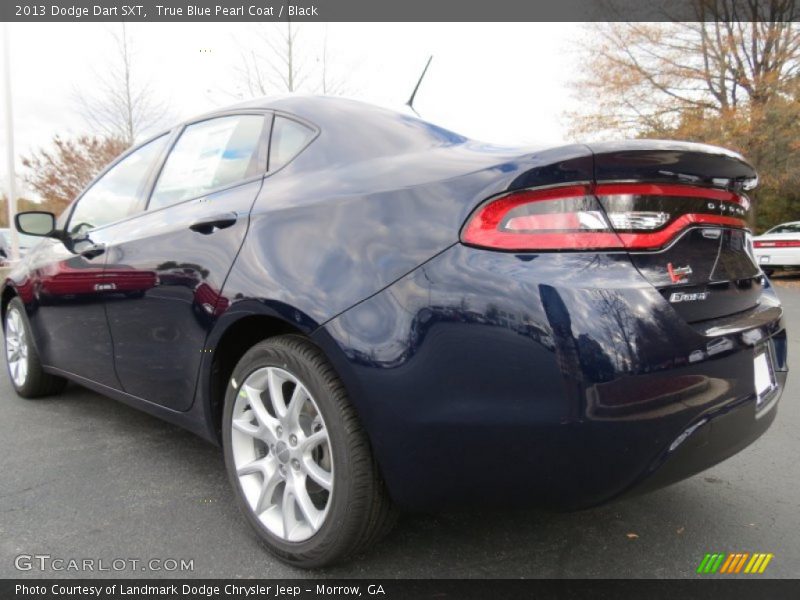 True Blue Pearl Coat / Black 2013 Dodge Dart SXT