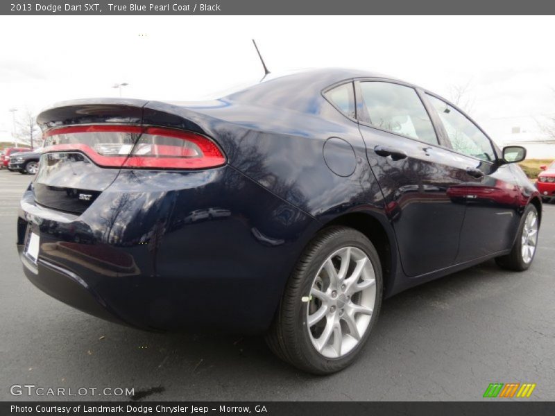 True Blue Pearl Coat / Black 2013 Dodge Dart SXT