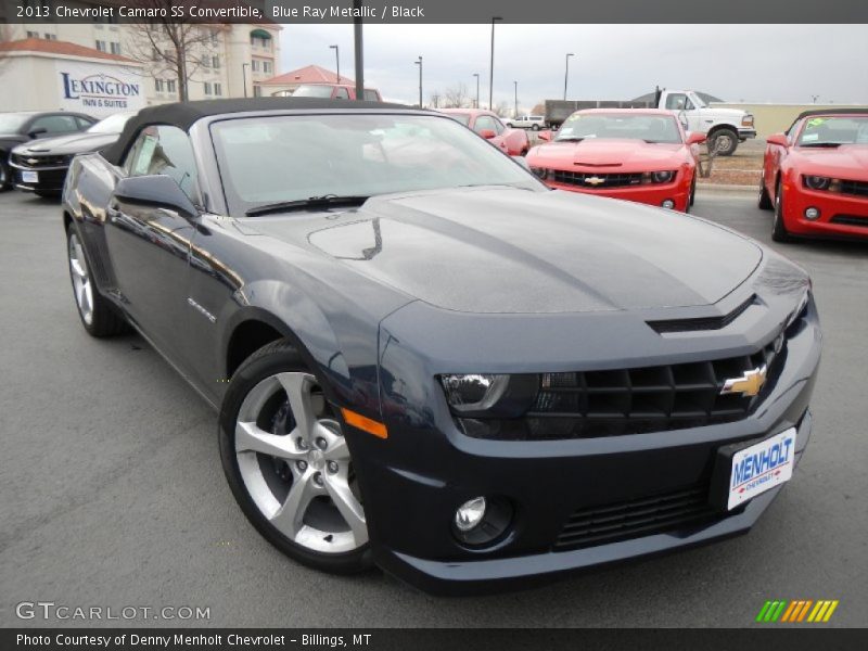 Blue Ray Metallic / Black 2013 Chevrolet Camaro SS Convertible