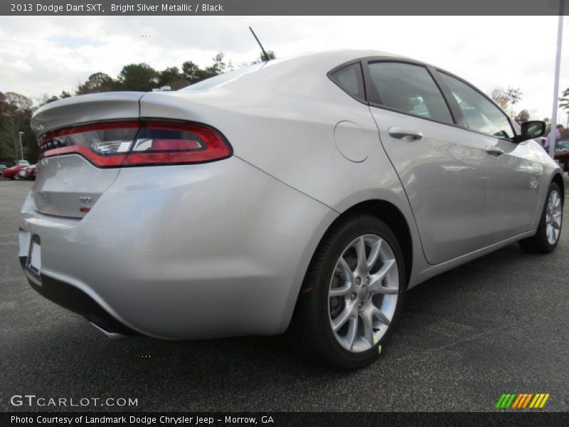 Bright Silver Metallic / Black 2013 Dodge Dart SXT
