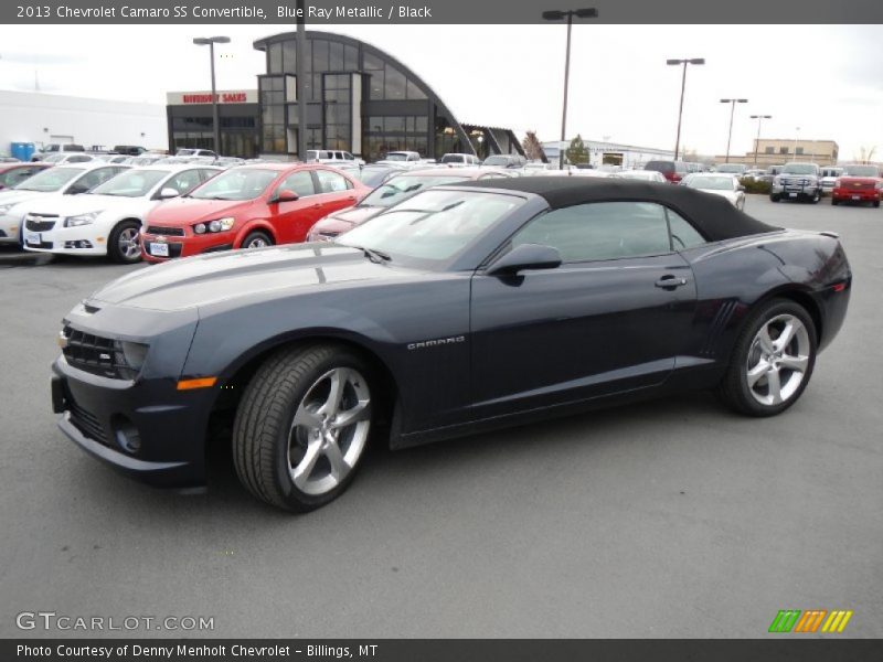 Blue Ray Metallic / Black 2013 Chevrolet Camaro SS Convertible
