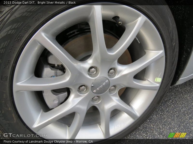 Bright Silver Metallic / Black 2013 Dodge Dart SXT