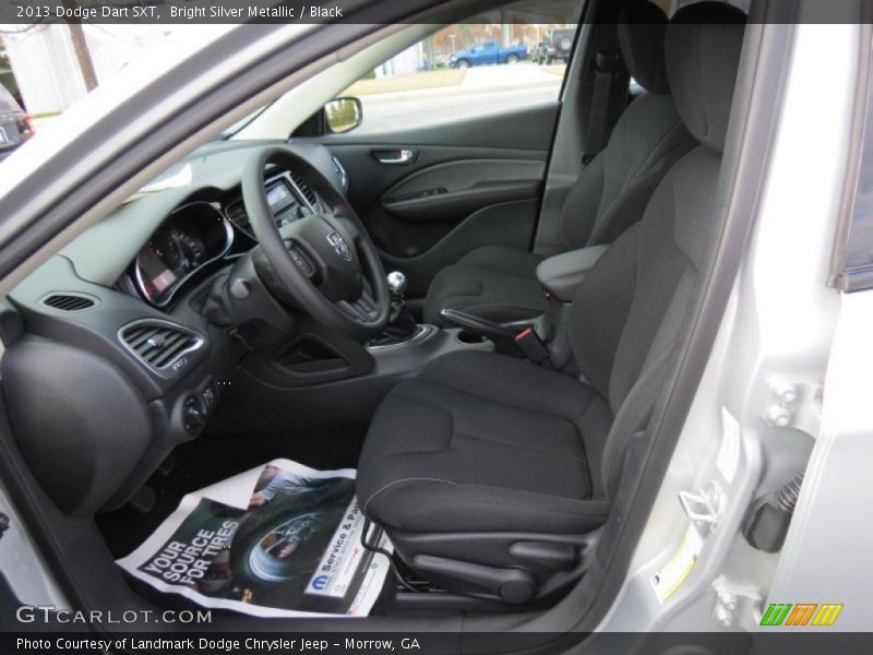 Bright Silver Metallic / Black 2013 Dodge Dart SXT