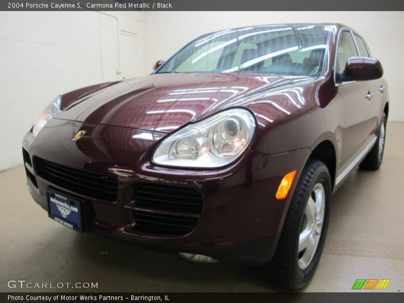 Carmona Red Metallic / Black 2004 Porsche Cayenne S