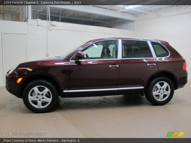 Carmona Red Metallic / Black 2004 Porsche Cayenne S
