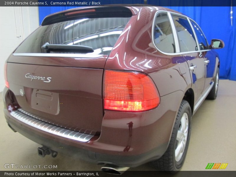 Carmona Red Metallic / Black 2004 Porsche Cayenne S