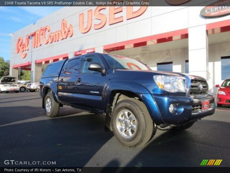 Indigo Ink Pearl / Graphite Gray 2008 Toyota Tacoma V6 SR5 PreRunner Double Cab