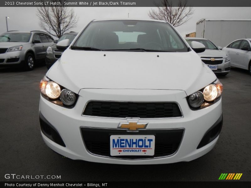 Summit White / Jet Black/Dark Titanium 2013 Chevrolet Sonic LT Hatch