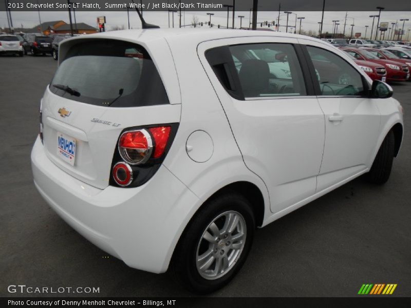 Summit White / Jet Black/Dark Titanium 2013 Chevrolet Sonic LT Hatch