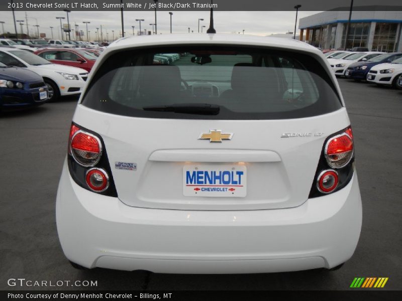 Summit White / Jet Black/Dark Titanium 2013 Chevrolet Sonic LT Hatch