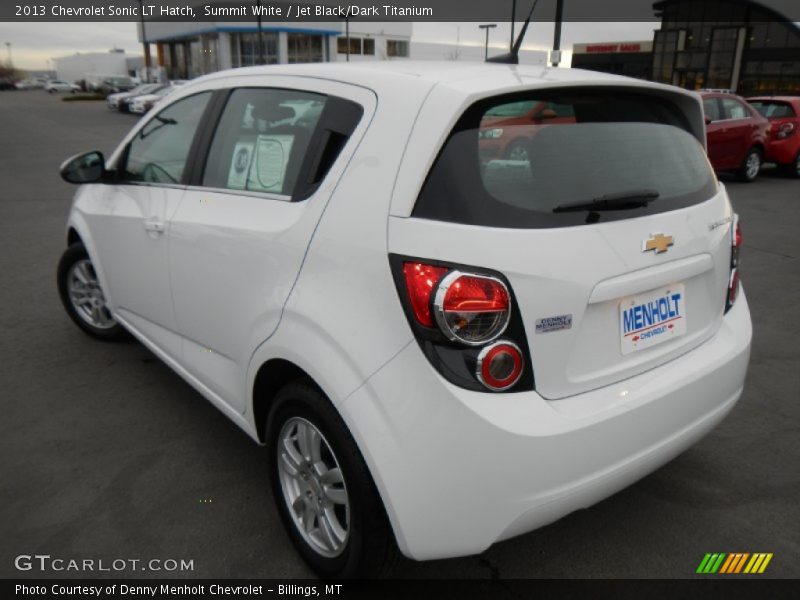 Summit White / Jet Black/Dark Titanium 2013 Chevrolet Sonic LT Hatch