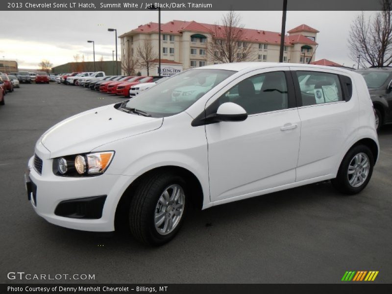 Summit White / Jet Black/Dark Titanium 2013 Chevrolet Sonic LT Hatch