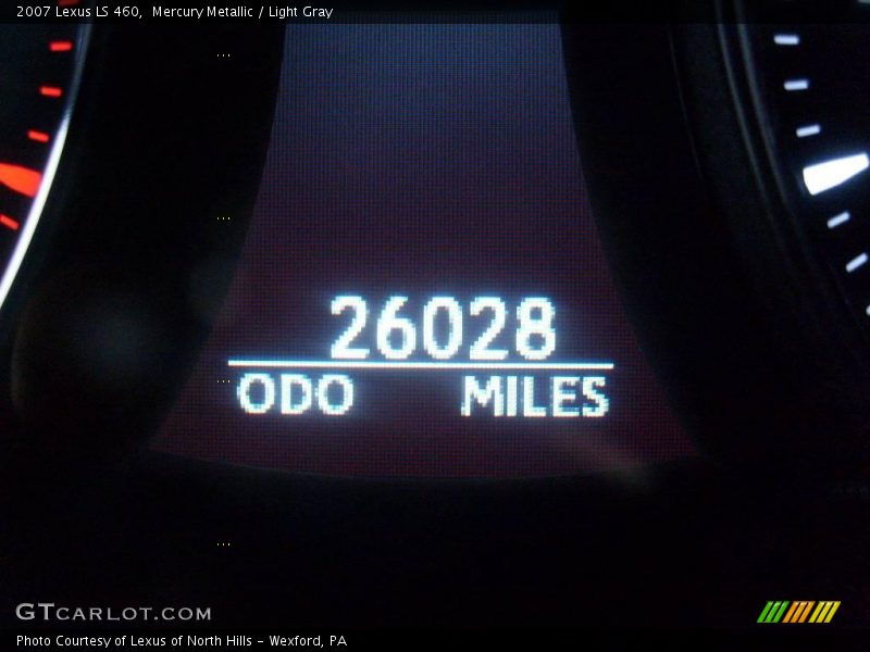 Mercury Metallic / Light Gray 2007 Lexus LS 460