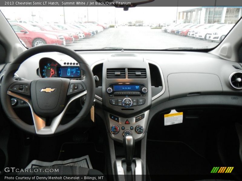 Summit White / Jet Black/Dark Titanium 2013 Chevrolet Sonic LT Hatch