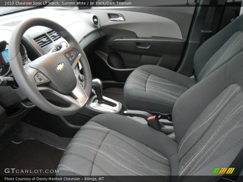 Summit White / Jet Black/Dark Titanium 2013 Chevrolet Sonic LT Hatch