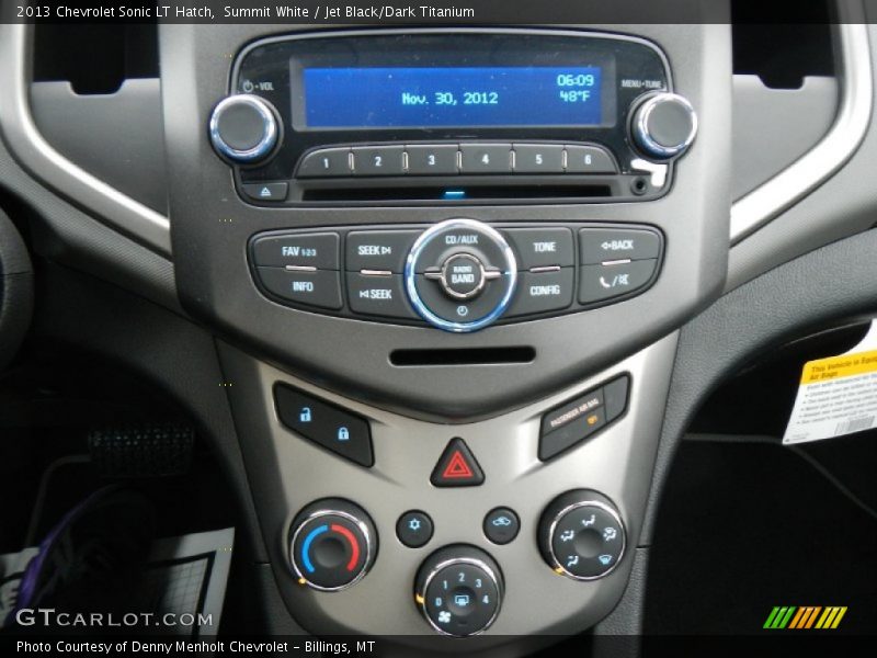 Summit White / Jet Black/Dark Titanium 2013 Chevrolet Sonic LT Hatch