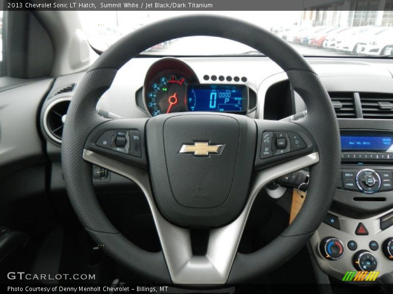 Summit White / Jet Black/Dark Titanium 2013 Chevrolet Sonic LT Hatch