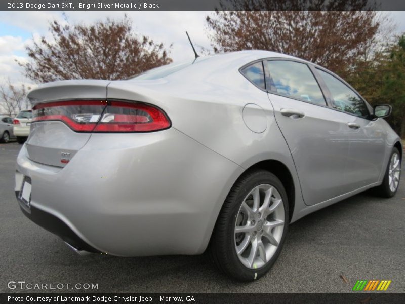 Bright Silver Metallic / Black 2013 Dodge Dart SXT