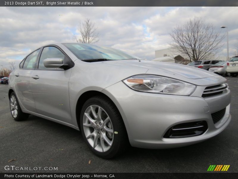 Bright Silver Metallic / Black 2013 Dodge Dart SXT