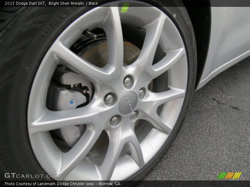 Bright Silver Metallic / Black 2013 Dodge Dart SXT