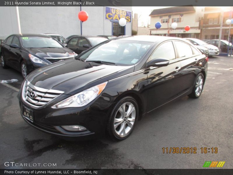 Midnight Black / Black 2011 Hyundai Sonata Limited