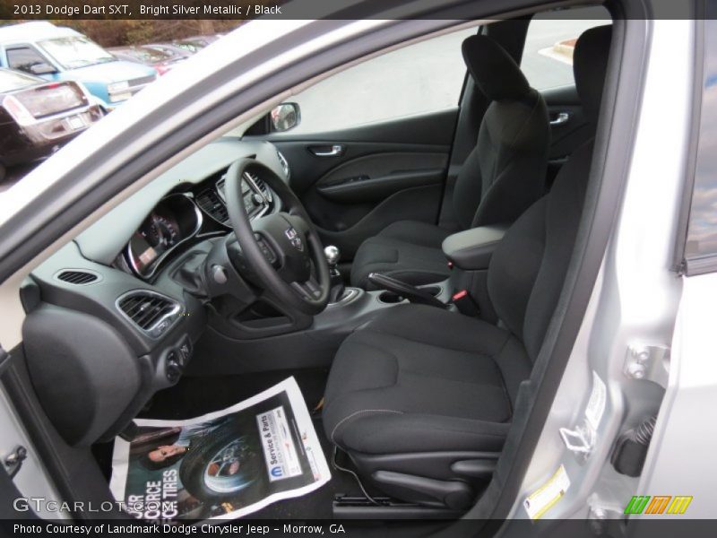 Bright Silver Metallic / Black 2013 Dodge Dart SXT