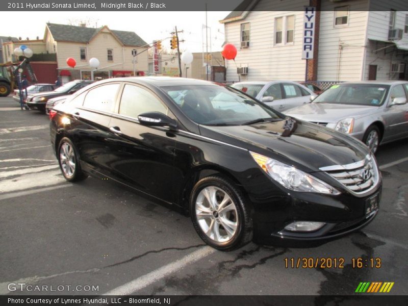 Midnight Black / Black 2011 Hyundai Sonata Limited