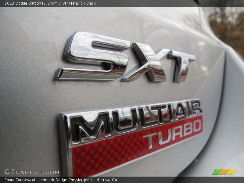 Bright Silver Metallic / Black 2013 Dodge Dart SXT