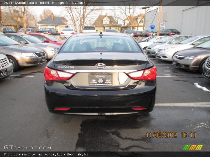 Midnight Black / Black 2011 Hyundai Sonata Limited