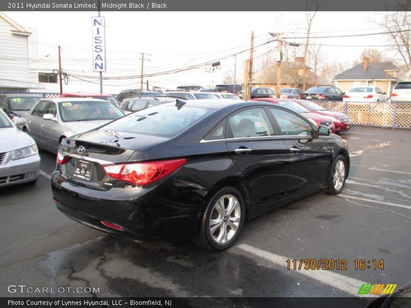 Midnight Black / Black 2011 Hyundai Sonata Limited