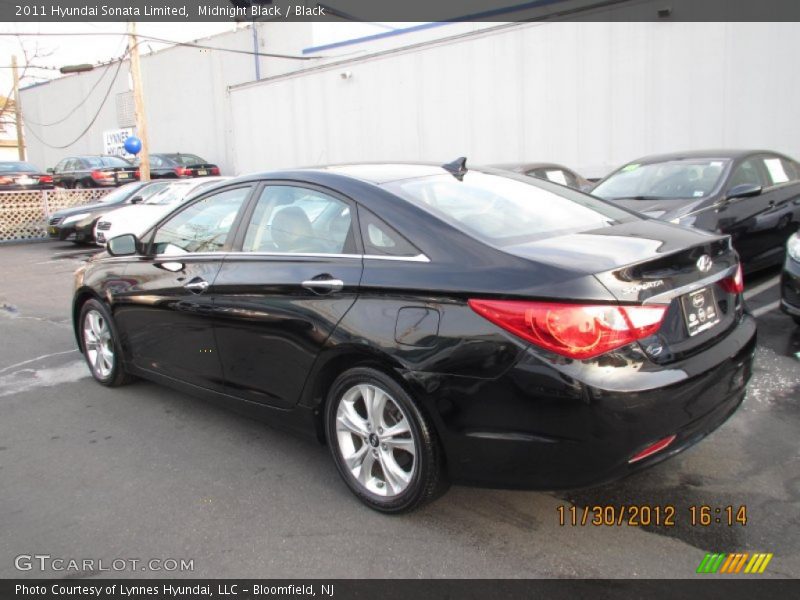 Midnight Black / Black 2011 Hyundai Sonata Limited