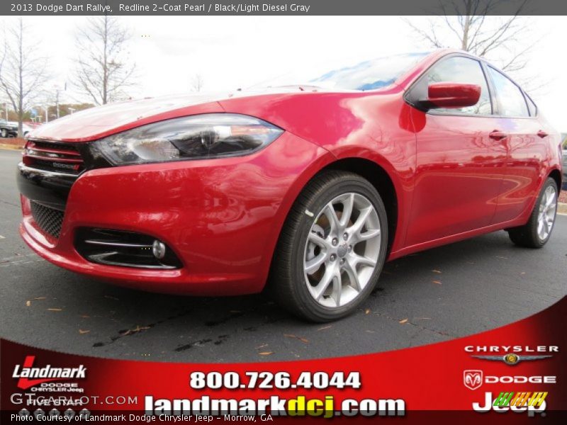 Redline 2-Coat Pearl / Black/Light Diesel Gray 2013 Dodge Dart Rallye