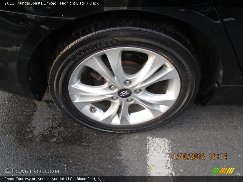 Midnight Black / Black 2011 Hyundai Sonata Limited