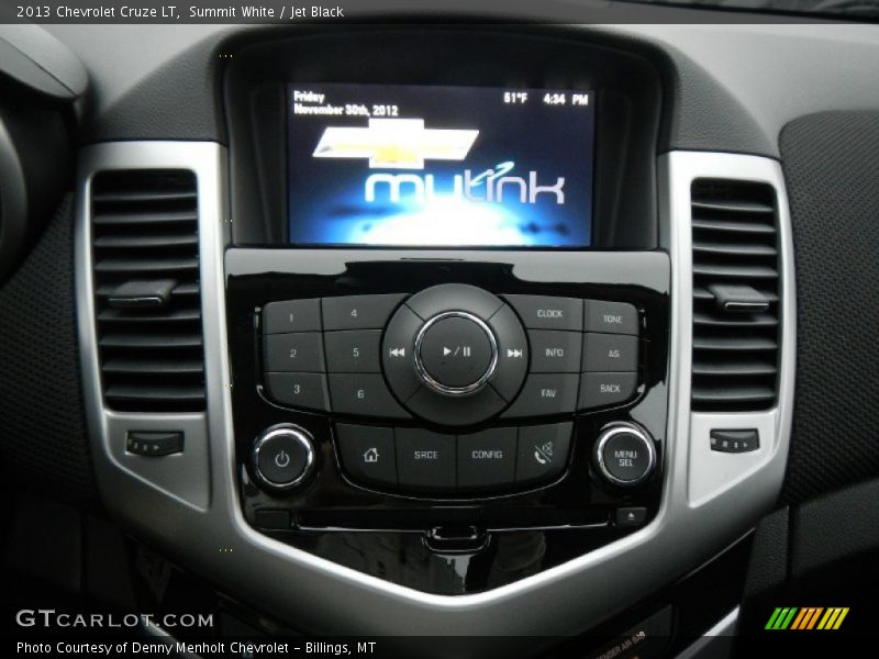 Summit White / Jet Black 2013 Chevrolet Cruze LT