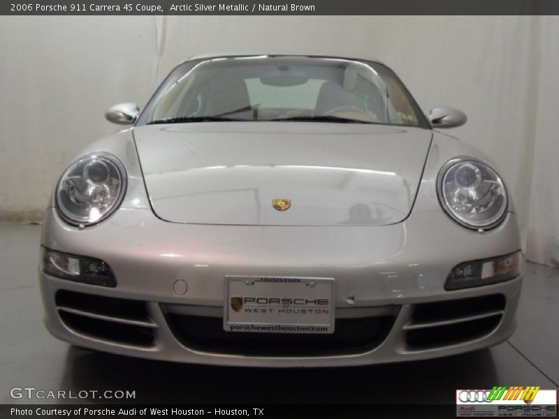 Arctic Silver Metallic / Natural Brown 2006 Porsche 911 Carrera 4S Coupe