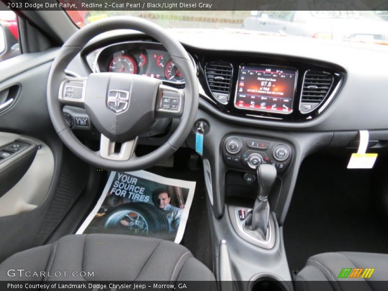Redline 2-Coat Pearl / Black/Light Diesel Gray 2013 Dodge Dart Rallye
