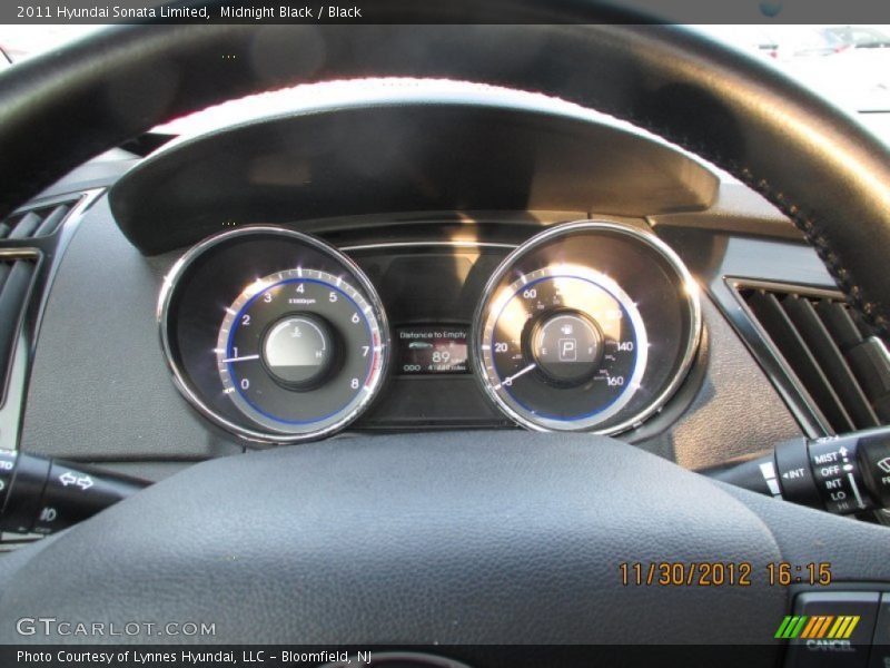 Midnight Black / Black 2011 Hyundai Sonata Limited
