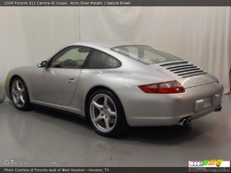Arctic Silver Metallic / Natural Brown 2006 Porsche 911 Carrera 4S Coupe