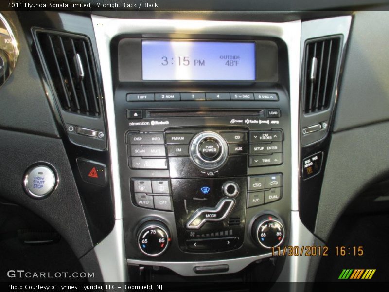 Midnight Black / Black 2011 Hyundai Sonata Limited